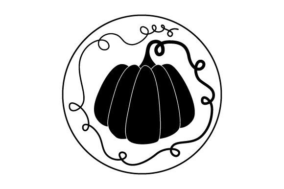 Fall Pumpkin - Round Coaster Design