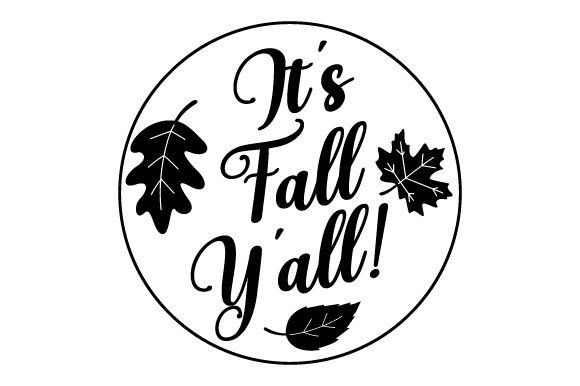 It's Fall Y'all - Round Coaster Design