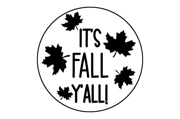 It's Fall Y'all - Round Coaster Design