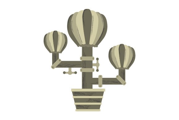 Steampunk Air Balloon SVG Cut file by Creative Fabrica Crafts ...