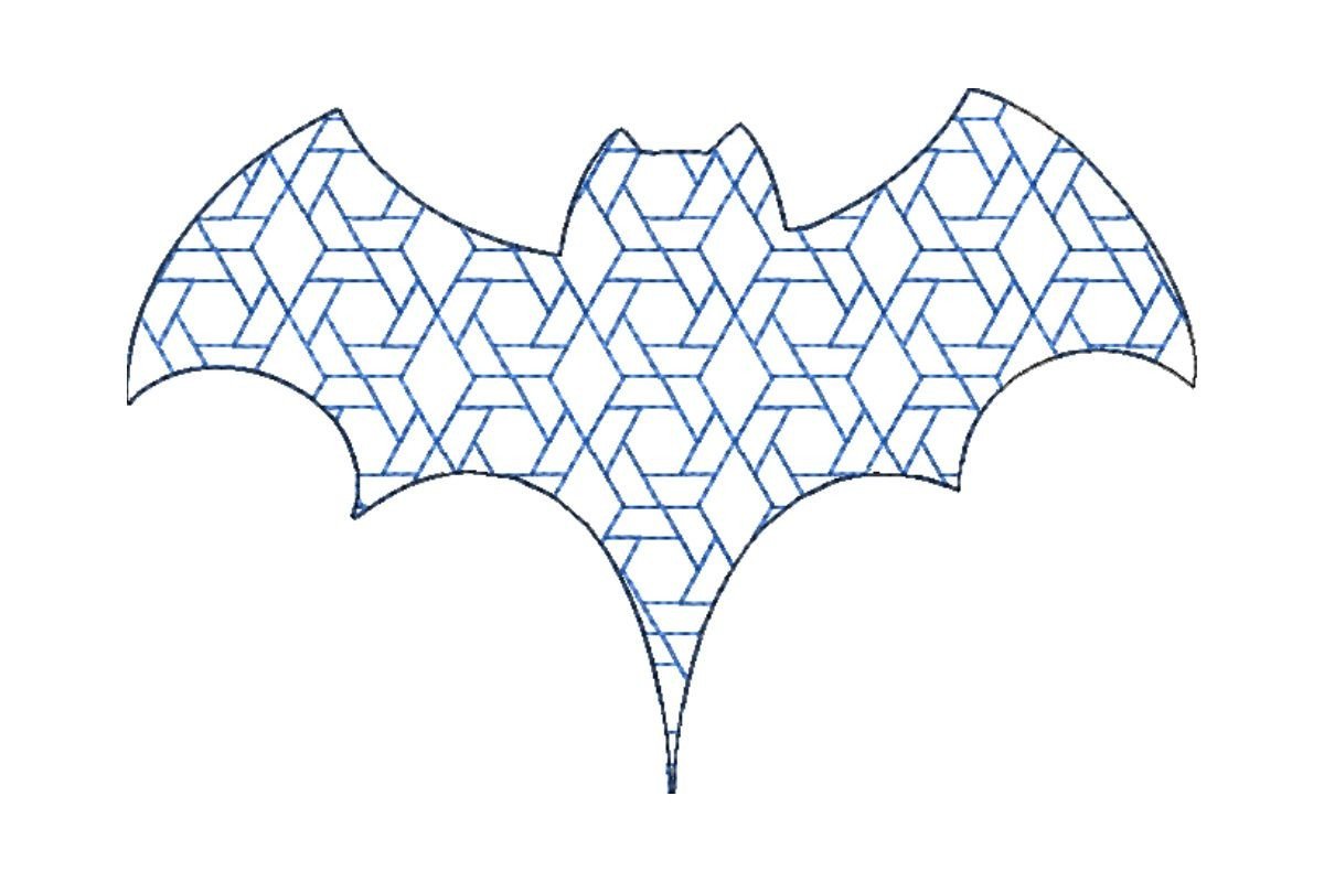 Japanese Sashiko Shape Bat