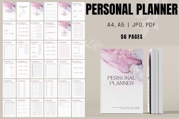 Printable Personal Planner, Journal
