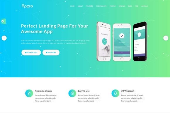Appro - App WordPress Theme