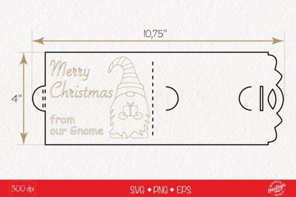 Christmas Gift Card Holder Template SVG Graphic by Createya Design   Creative Fabrica
