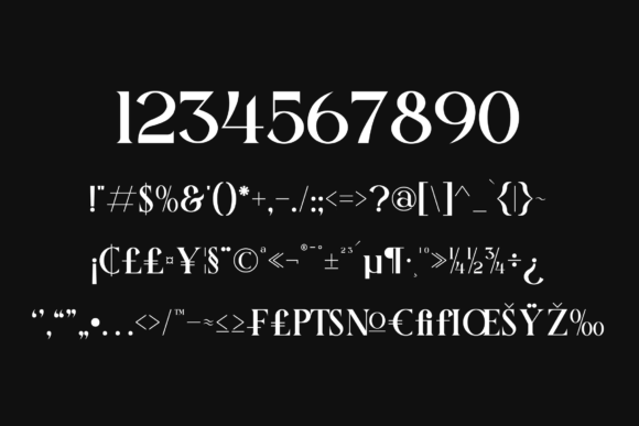Griena Font PNG with transparent background - Preview 1