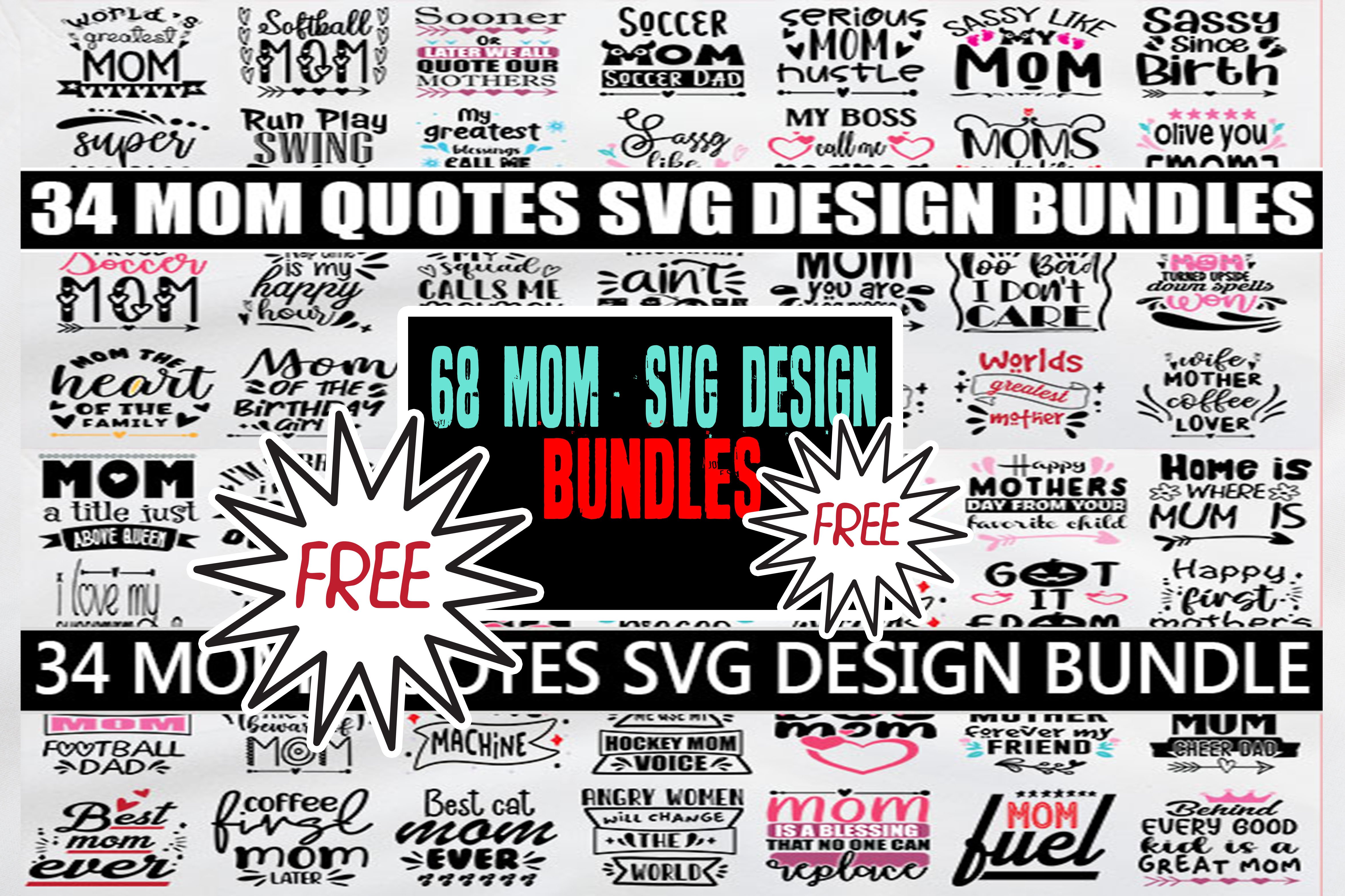 Mom Bundle Includes 68 Designs Graphic by svg.in.design · Creative Fabrica