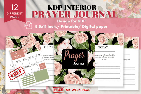 Prayer Journal/ Digital Paper/ Printable