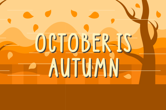 Pumpkinsland Font PNG with transparent background - Preview 1