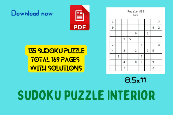 Sudoku Puzzle Activity - KDP Graphic by RISE · Creative Fabrica