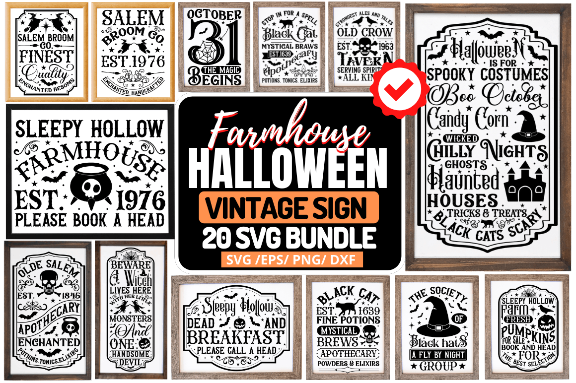 Farmhouse Halloween Svg Bundle