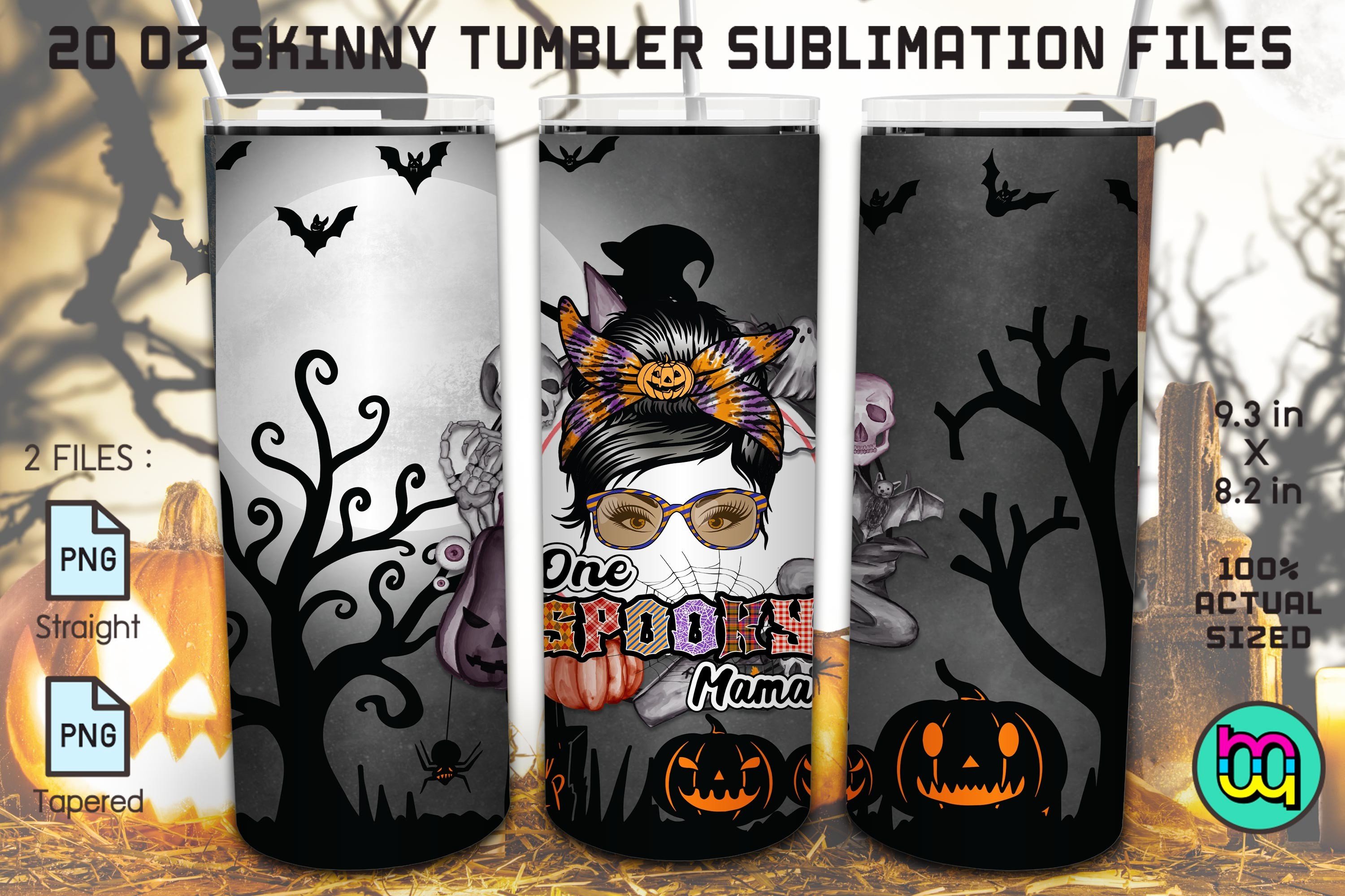 Halloween Skinny Tumbler One Spooky Mama Graphic by MiracleMaker ...