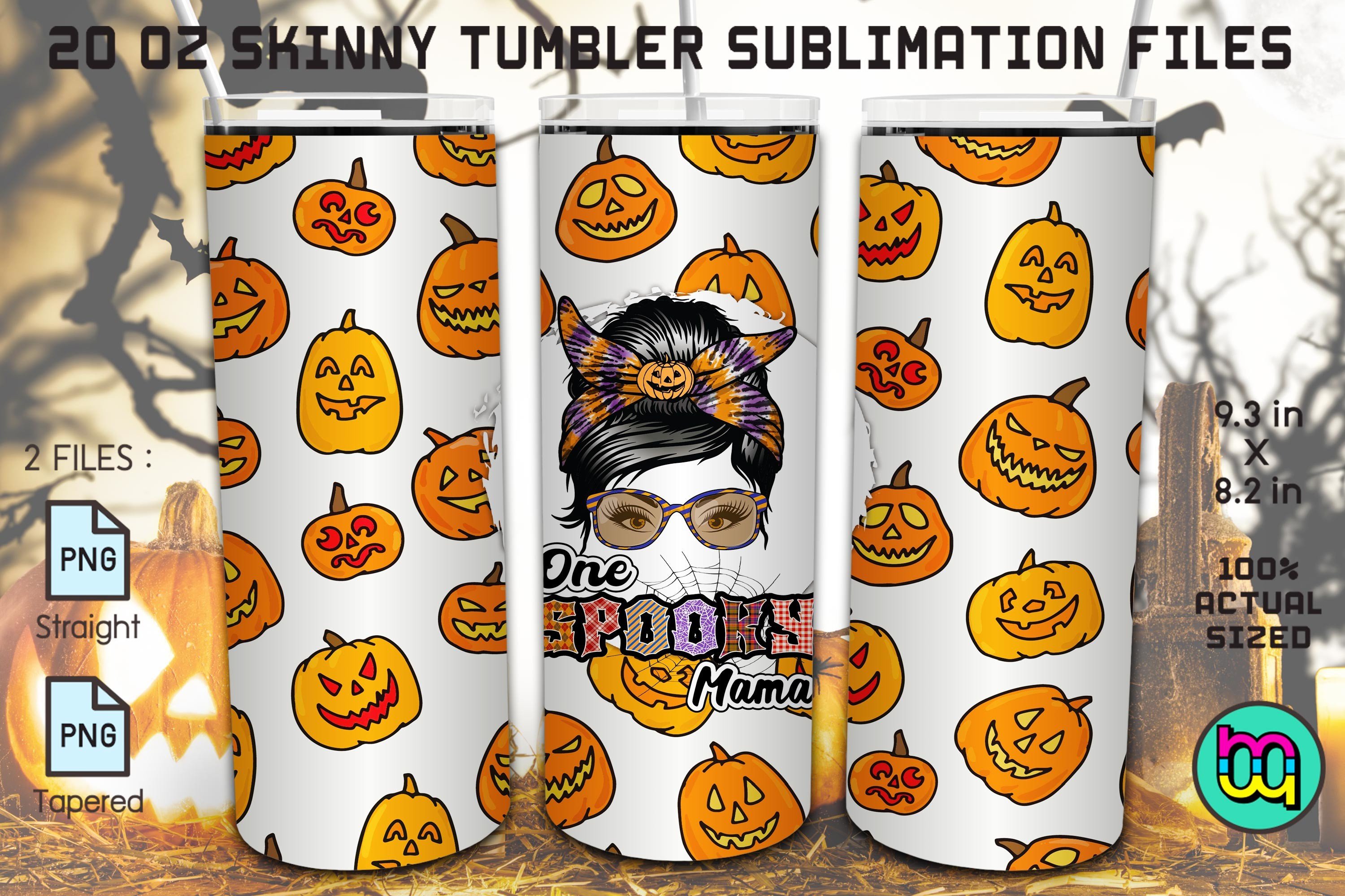 One Spooky Mama Halloween 20oz Tumbler Graphic by MiracleMaker ...