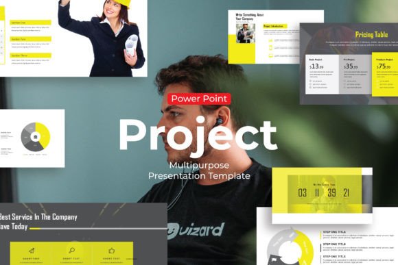 Preview of Project - PowerPoint Template PowerPoint template