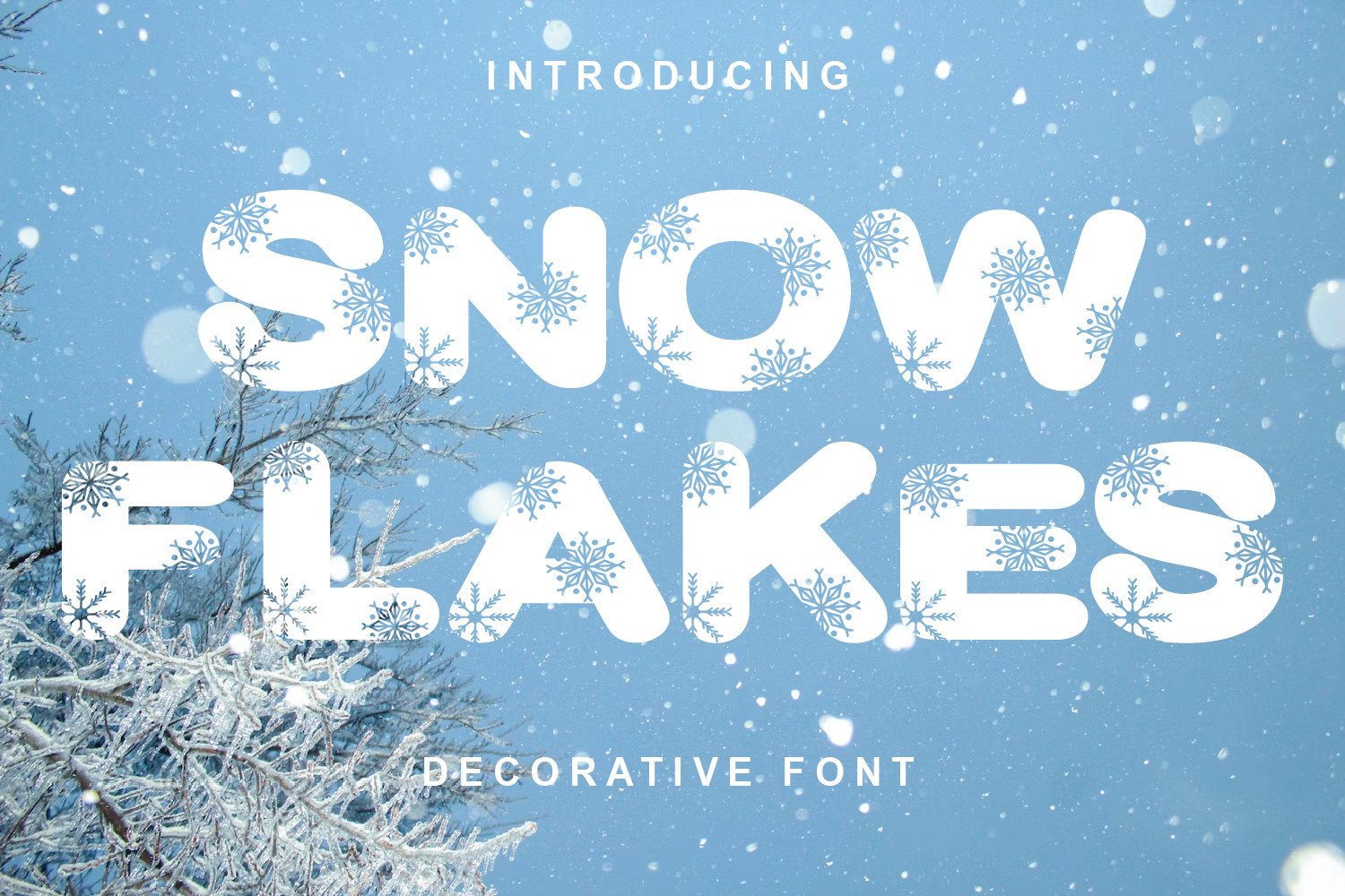 Snowflake Font by susecreative · Creative Fabrica