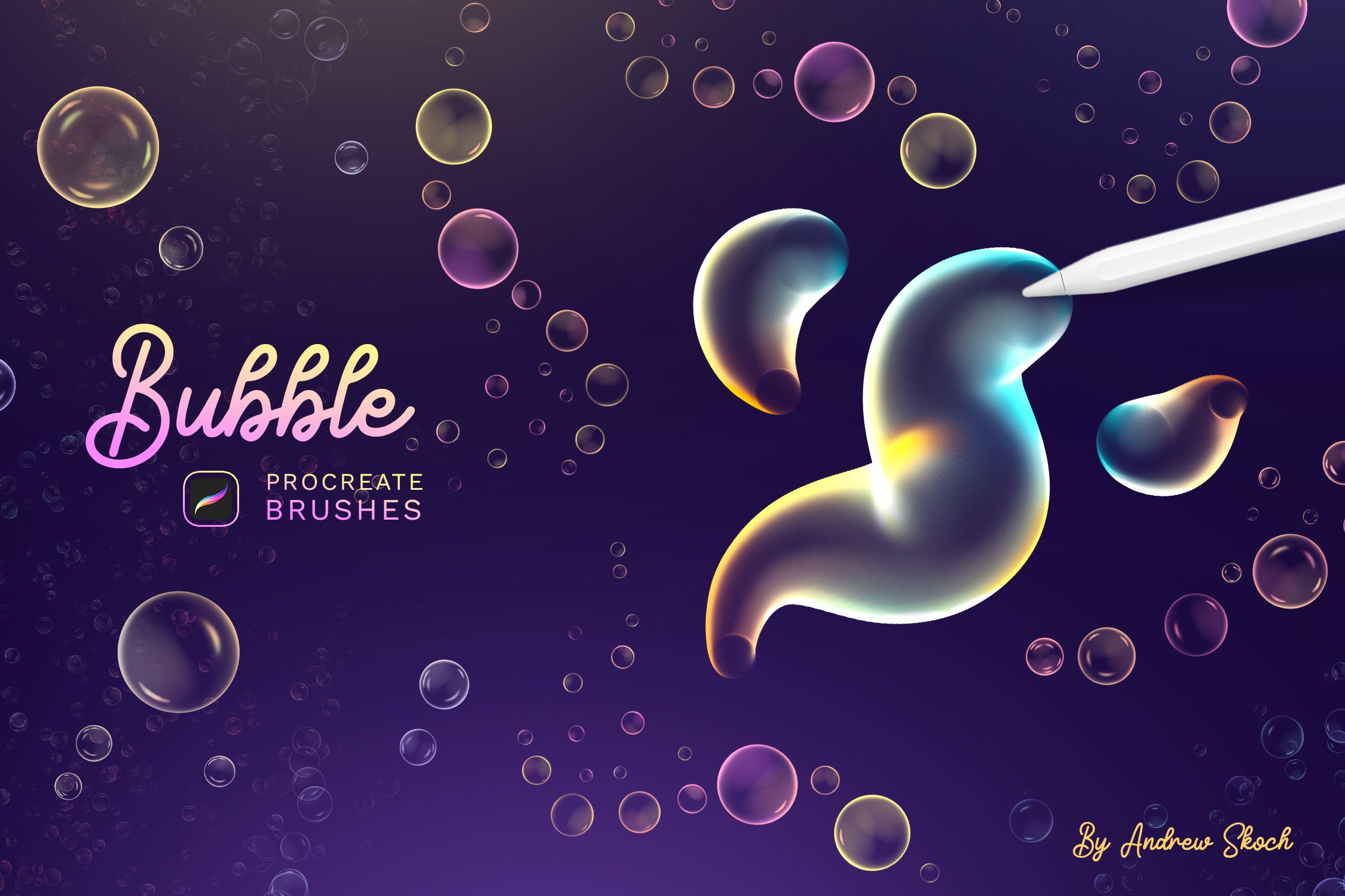 Bubbles Procreate Brushes - photo 1