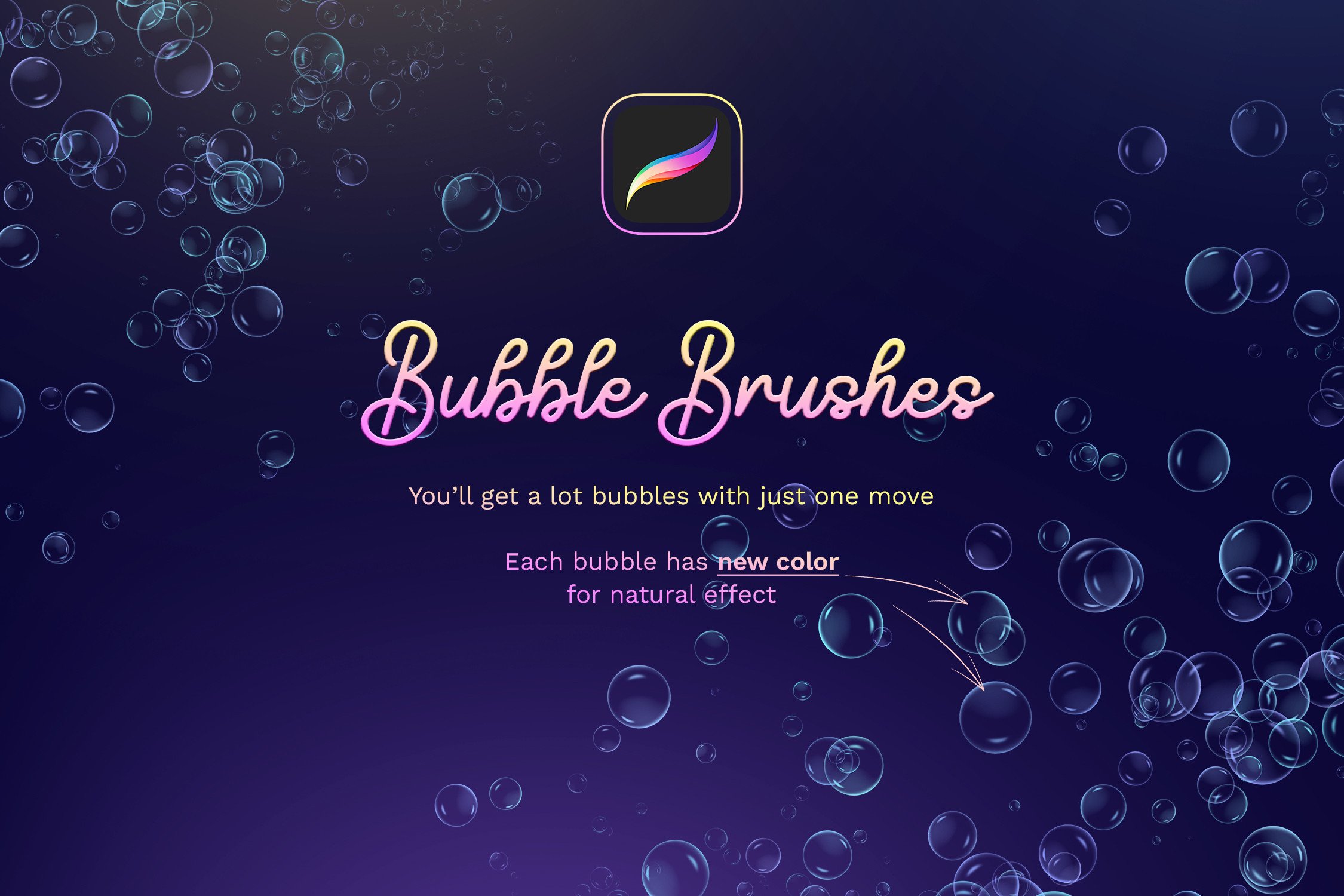 Bubbles Procreate Brushes - photo 5