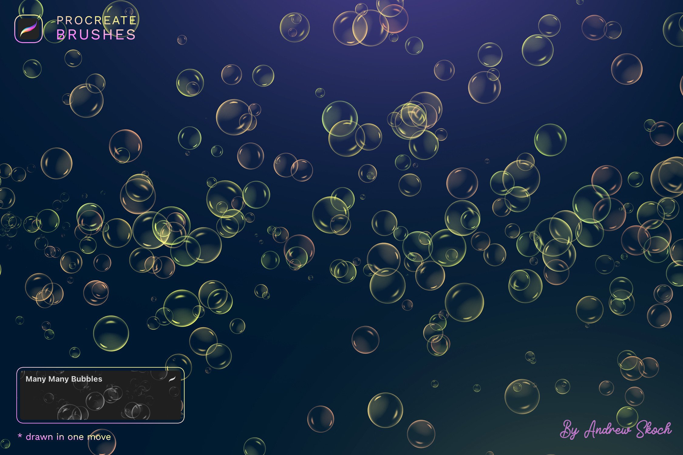 Bubbles Procreate Brushes - photo 9