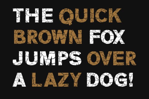 Crack Font - Preview 2