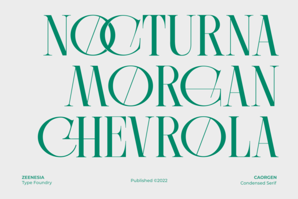 Caorgen Font - Preview 1