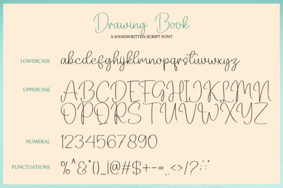 Drawing Book Font - Preview 6