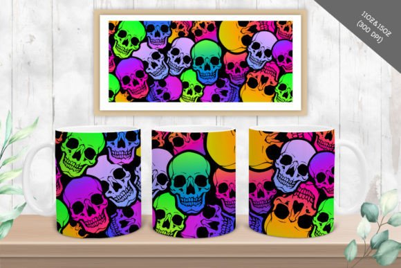 Halloween Mug Wrap Png Graphics