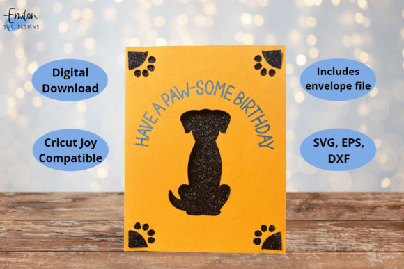 Have A Pawsome Birthday Insert Card Svg Graphics