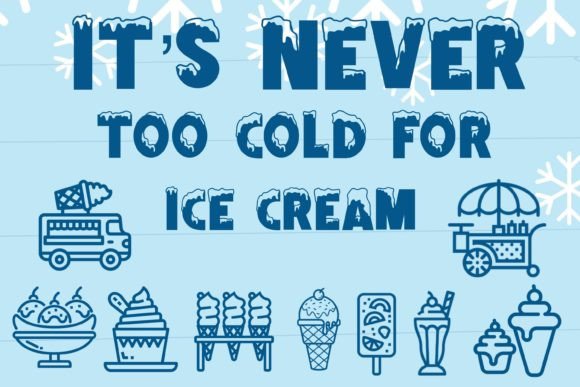 Ice Cream Font - Preview 3
