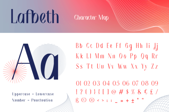 Lafbeth Font PNG with transparent background - Preview 1