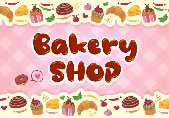 Mini Donuts Font PNG with transparent background - Preview 2