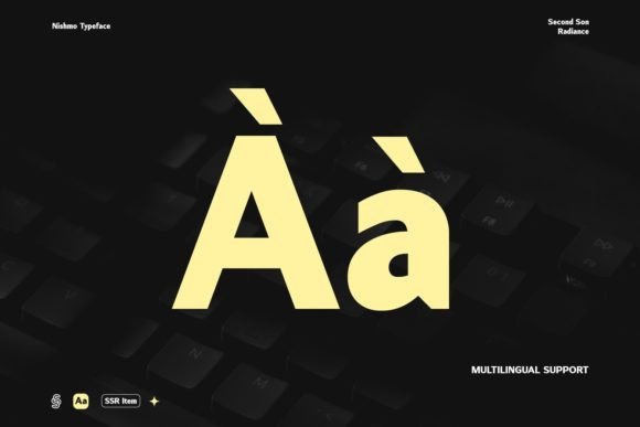 Nishmo Font PNG with transparent background - Preview 3