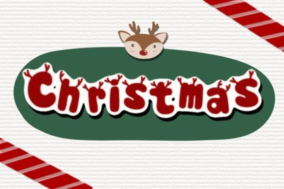 Rudolf Font PNG with transparent background - Preview 1