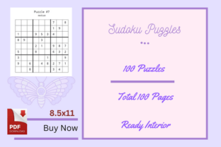 100 Sudoku Puzzles Kids Activity Graphic by RISE · Creative Fabrica