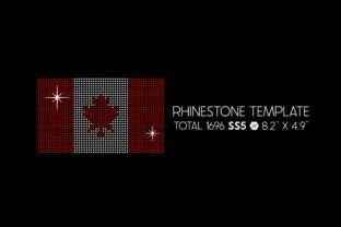 Flag of Canada Rhinestone Template SVG Cut file by Creative Fabrica ...