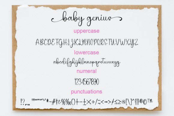 Baby Genius Font - Preview 5