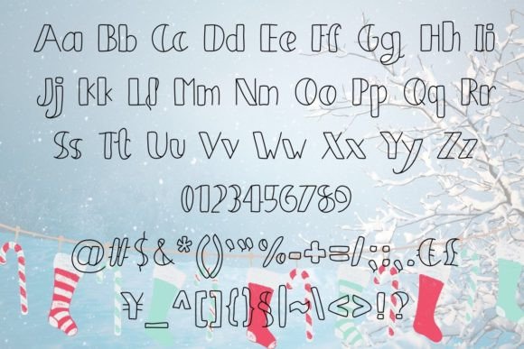Candy Canes Font - Preview 1
