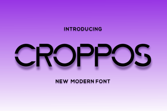 Croppos Font - Preview 1