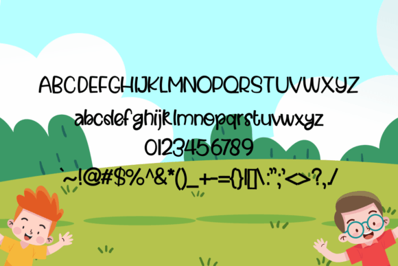 Fazio Fun Font PNG with transparent background - Preview 1