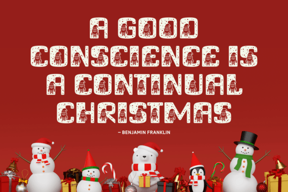 Good Xmas Font PNG with transparent background - Preview 3