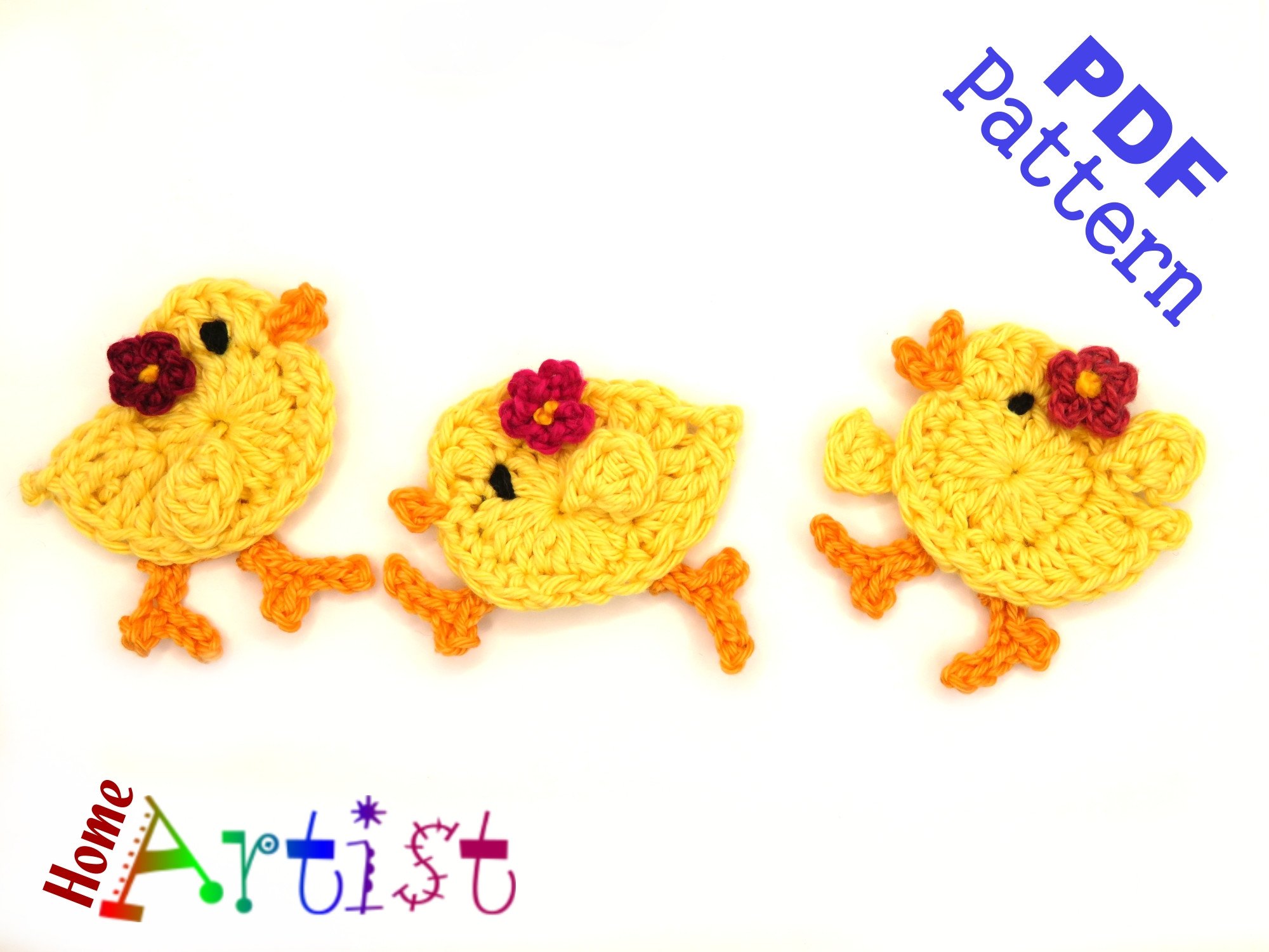 Little Chick Crochet Pattern #3 Applique