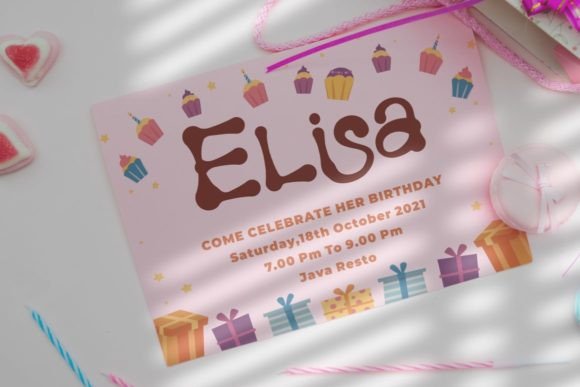 Melting Dessert Font PNG with transparent background - Preview 6