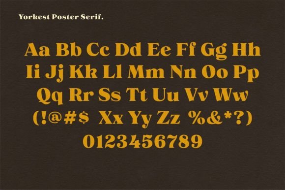 Ns Yorkest Poster Font PNG with transparent background - Preview 1