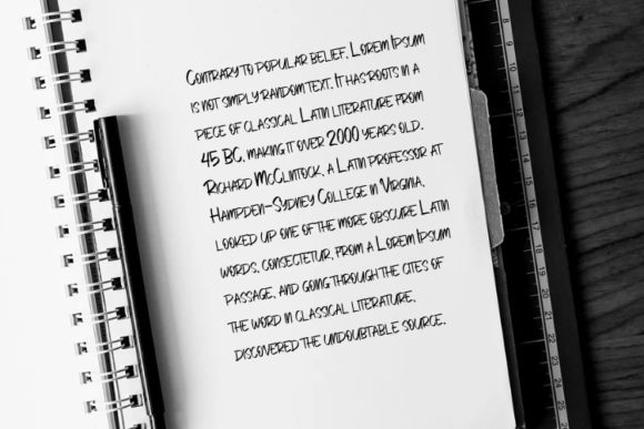 Pasitive Font PNG with transparent background - Preview 2