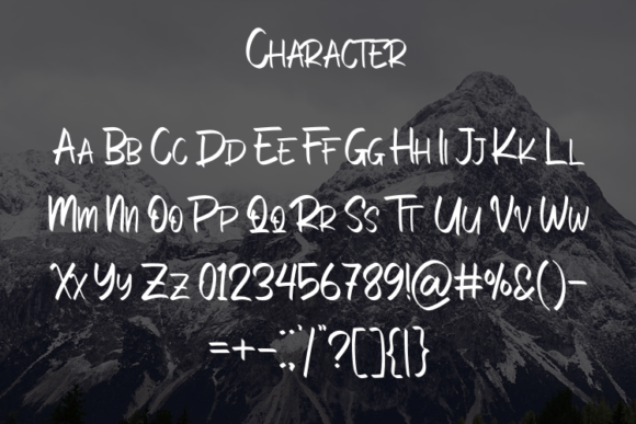 Pasitive Font PNG with transparent background - Preview 3