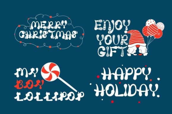 Snow Away Font PNG with transparent background - Preview 4