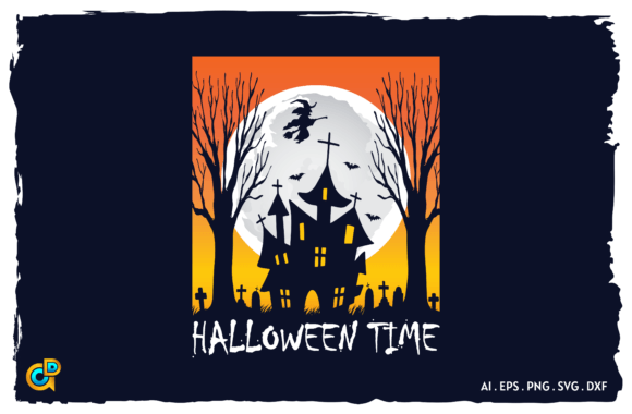 Halloween Time Sublimation Design