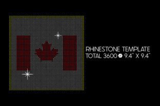 Flag of Canada Rhinestone Template SVG Cut file by Creative Fabrica ...