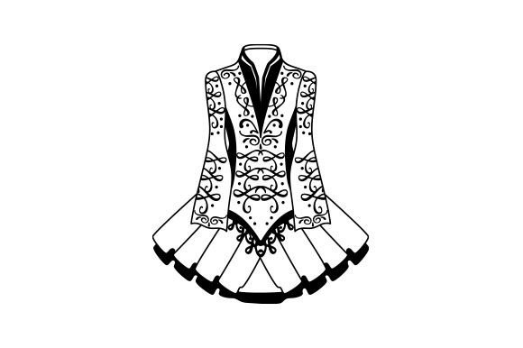 irish dance dress design template Solo Dress Replacement Sleeve ALL SIZES