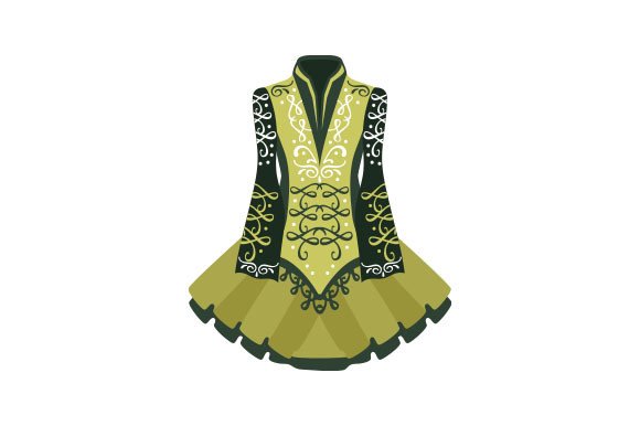green irish dance dress Celine Deep Olive Sleeveless Flower Girl Dress main image 0