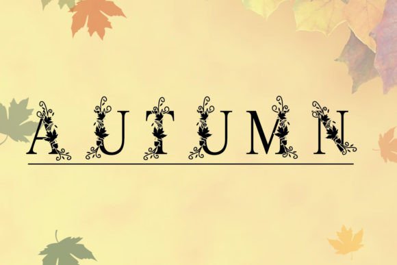Autumn Monogram Font - Preview 2