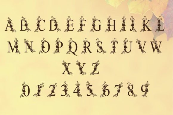 Autumn Monogram Font - Preview 3